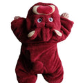 Baby warm autumn and winter cartoon cute thickened onesie, newborn winter romper, newborn outdoor jumpsuit