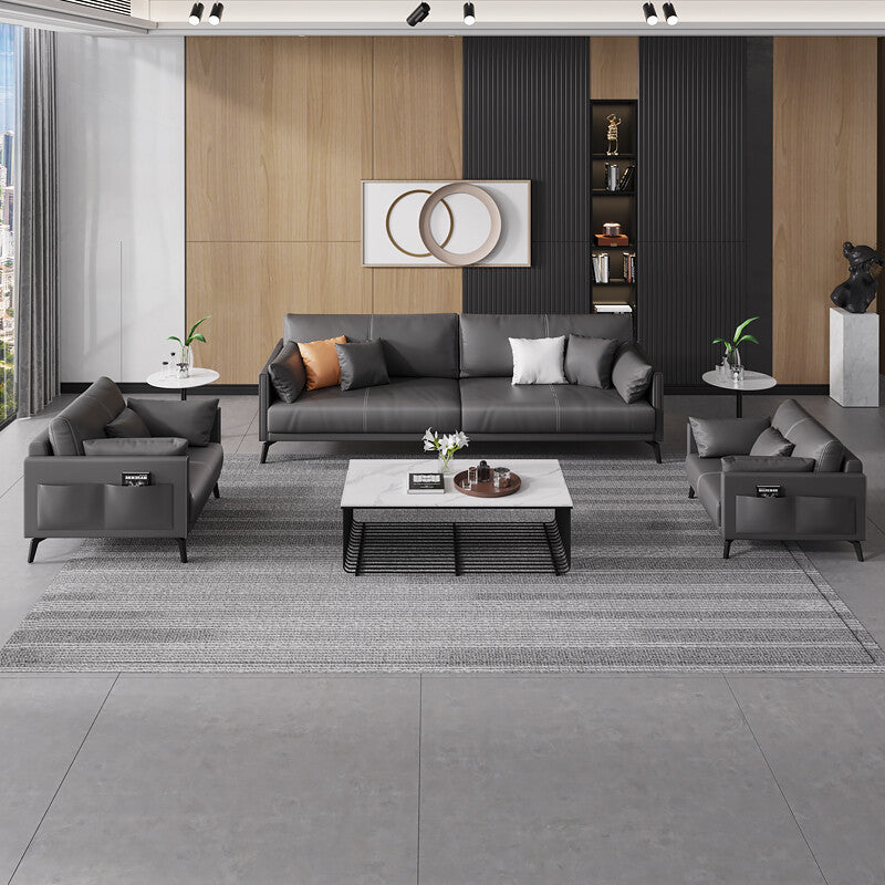 Saint li minimalist office sofa and coffee table set - reception area, meeting room, and small apartment office furniture