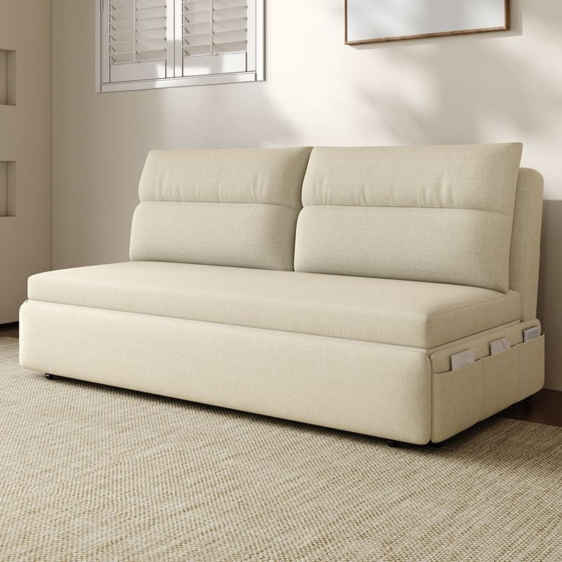 Sofa bed can be folded for dual use in small apartment living room multifunctional double sofa balcony cream style telescopic foldable bed