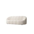 Nordic single minimalist fabric sofa and coffee table set - perfect for small spaces, home leisure, and guest reception