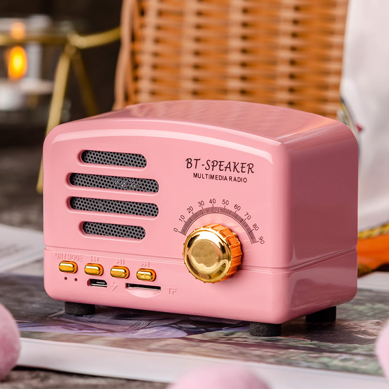 Wireless retro speaker outdoor portable bluetooth speaker little prince mini card radio ft-bt01plus