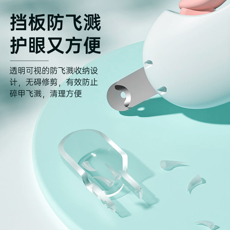 Cat pet nail clippers, cat special scissors, dog small dog nail clippers, anti-splash pet gravity push shears