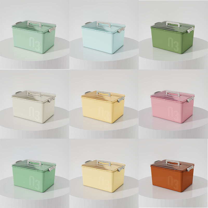 Customizable 43 colors optional storage box household plastic PET finishing box snacks clothes storage box