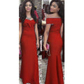winter new arrival: women's v-neck off-the-shoulder hostess dress, long maxi dress - african style,  dropshipping available