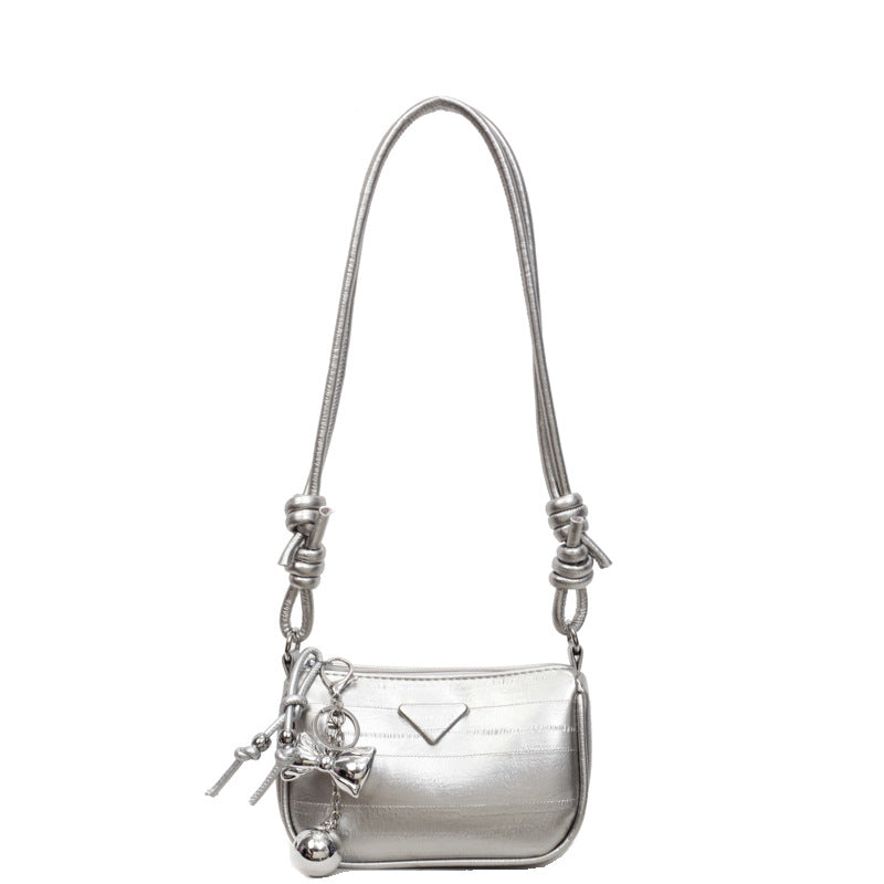 spring hot-selling silver handbag for women, 2026 new arrival, premium quality shoulder bag, versatile trendy crossbody bag