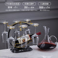 Decanter + wine glass 350ml + wine rack