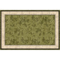 Removable and washable carpet living room french retro medieval style green double layer machine washable sofa accessible luxuryclassy floor mat