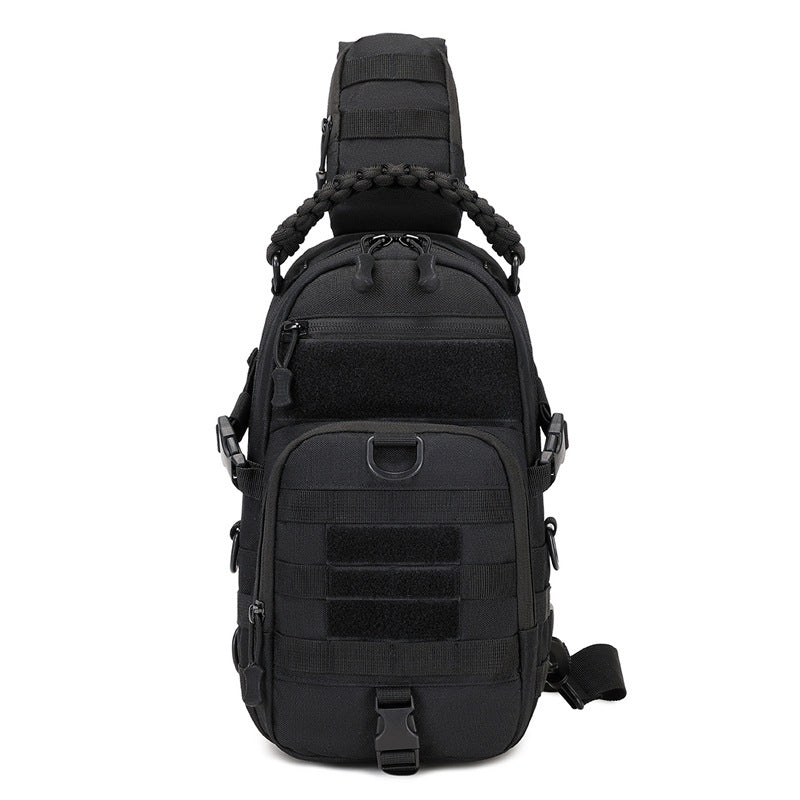 Cross-border new tactical breast bag men's outdoor messenger bag men's large-capacity sports and leisure camouflage shoulder backpack