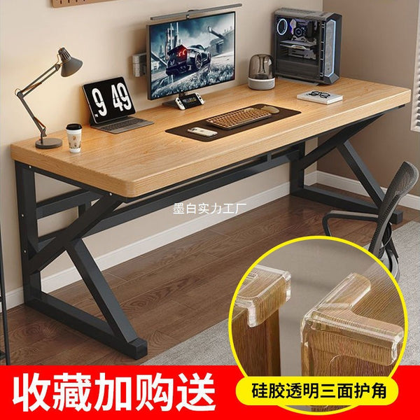 Solid wood computer desk desktop bedroom household simple e-sports table desk study table simple workbench desk