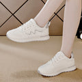 Women's leather sneakers - new autumn 2025 collection: casual, versatile, lightweight flat running shoes for outdoor travel