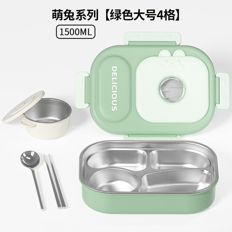 316 stainless steel thermal insulation lunch box is convenient for students to go to work Bento box Microwave oven canteen lunch box