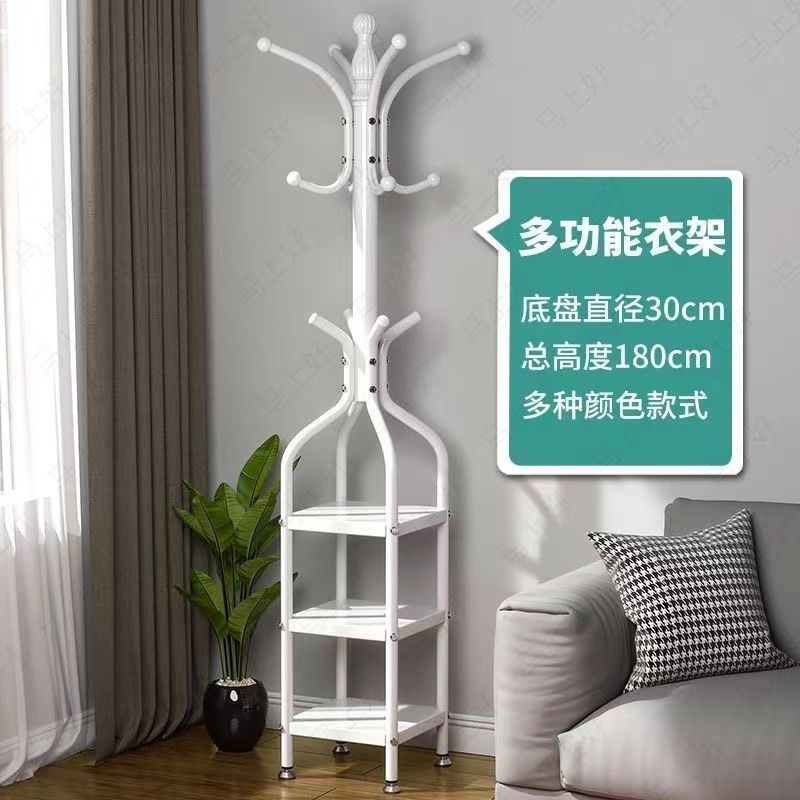Popular coat rack floor-standing simple modern storage shelf clothes rack clothes rack entrance hall storage artifact