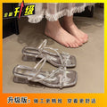 2026 summer foreign trade fashion french chunky heel sandals & slippers - women's crystal hot-selling new arrivals - stunning floral design