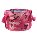 Foldable basin - portable travel round durable travel essential - outdoor water tank - portable bucket - collapsible wash basin
