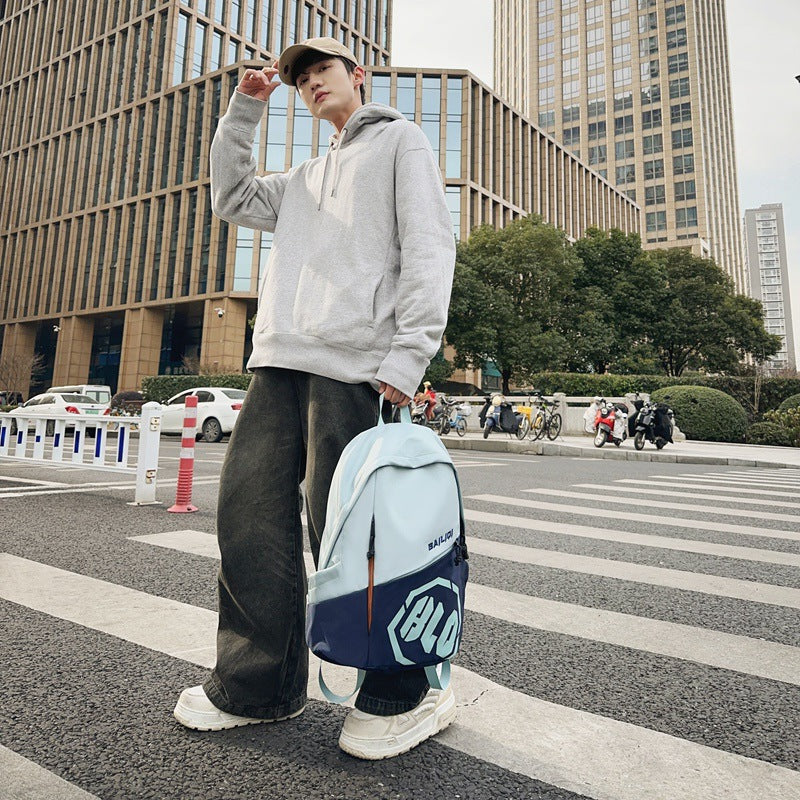 Student backpack - curved design, stylish and spacious. perfect for middle school, high school, and college students. ideal for travel, commuting, and everyday use. multifunctional and trendy