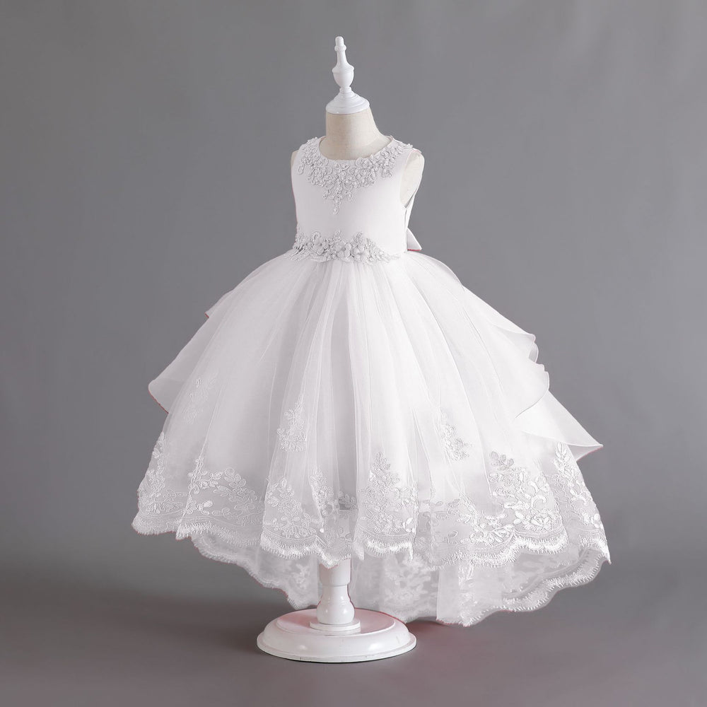 Exportin stockkids dress tail wedding dress princess dress female flower girl piano performance dress kids dress