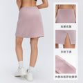 High-waisted a-line active skirt - stylish, versatile, slit hem, bodycon fit - perfect for outdoor fitness, tennis, and more (d26050)