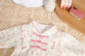 Baby spring & fall long-sleeve princess romper - floral print bodysuit for baby girls - korean style spring jumpsuit - trendy one-piece