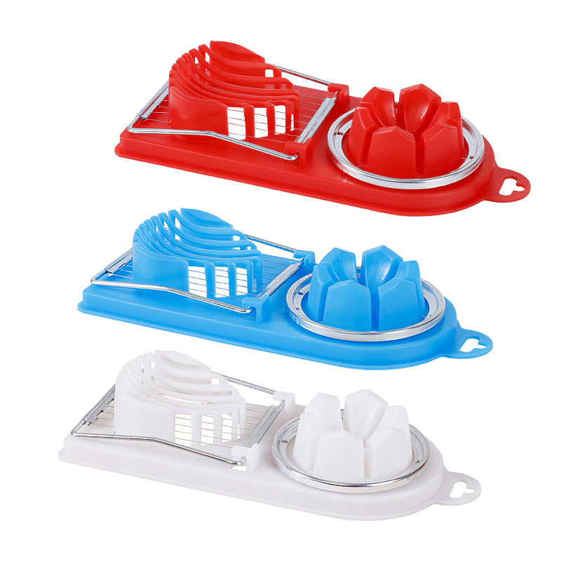 New arrival egg cutting handy gadgetfor homestainless steel 304 two-in-one new arrival preserved egg cutting egg cutting all two commercial use