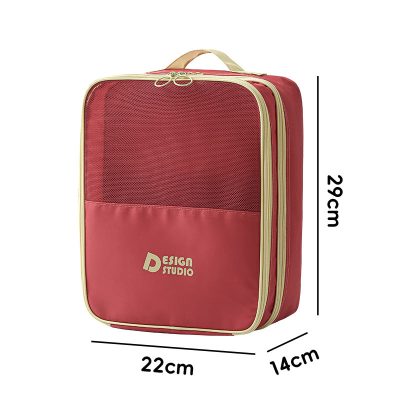 Dopamine twill shoe box dust-proof thickened storage bag can hold three pairs of shoe storage bag large-capacity storage shoe box