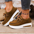 Exportcasualplus size 43 tie back heightening women's shoes autumnew arrival women's outwearplaid soft bottom flatsflats