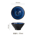 Retro style kiln discoloration clay hat bowl japanese restaurant high-looking ramen bowl home practical soup bowl noodle bowl