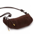 Croissant 2024 fall and winternew arrival women's bag fashioncasualretro velvet cowhide bag shoulder crossbody genuine leather bag