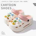 2025 new women's wedge platform clogs - summer outdoor wear, thick sole, two-wear style, chunky heel, non-slip beach sandals & slippers
