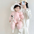 Baby clothes thickened outing clothes winterfleece-lined super cute outing clothes heattech baby winter clothes one-piece