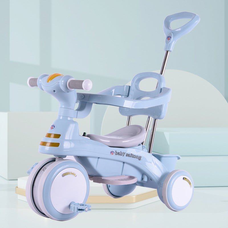 New children's tricycle 3-6 year old children's cart lighting music baby cart children's toy car