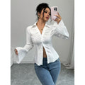 Real shot of export cross-border independent station 1688 foreign order  hot-selling waist shirt