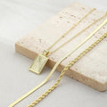 Brass real gold plated european and american cross-border hot selling minimalist twisted circle pendant fashion necklace for women - three layers
