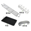 Bbq grill outdoor bbq rack accessories storage rack storage basket seasoning board bbq pan frying pan tool supplies complete set