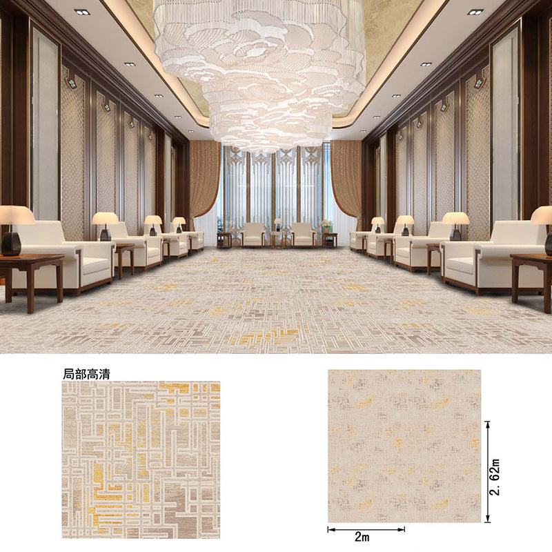 High-end nylon banquet carpet for hotels, stain-resistant and dirt-resistant, suitable for private rooms, conference halls, bedrooms, full coverage, large format, spliced, commercial use