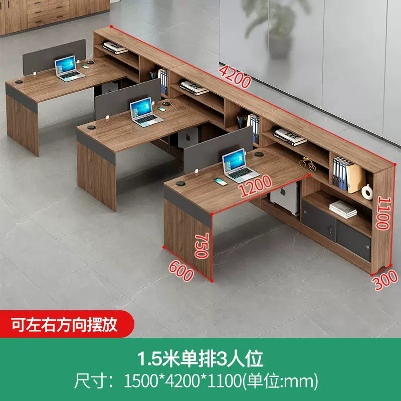 Staff office desk office simple modern financial room four-person desk workstation employee card desk chair