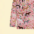wholesale: girls' long-sleeve pajama set (long pants) - spring/autumn lightweight style for mid-to-large children - cartoon design