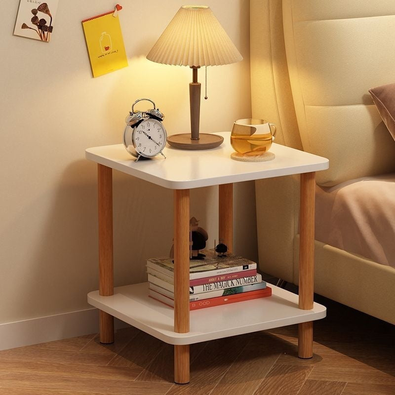 Bedside table bedside small table casual rental house small square table sofa side table bedroom simple for home storage rack