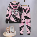 Kids' hoodie set, a cross-border bestseller featuring 67 elements, trendy 3d digital print fashion hoodie set for girls