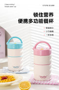 304 stainless steel portable lunch box - double layer insulated soup & porridge cup - office worker's sealed instant noodle bowl - bento box