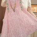 Girls' summer dress  new floral chic dress little girl princess style super fairy sleeveless sundress