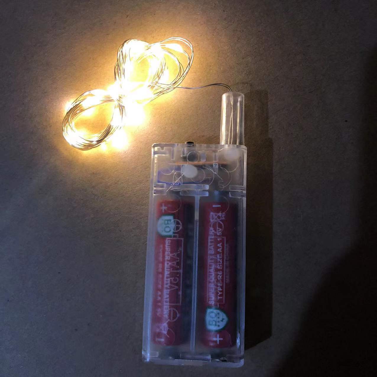 Battery box Bobo ball light with Christmas tree decoration light 3 meters colorful lights warm lights holiday decoration wedding copper wire light