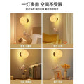 Nordic light luxury creative modern minimalist moon wall lamp astronaut kids room home bedroom bedside lamp