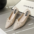 French high heel closed-toe sandals, fairy shoes, 2025 new spring/summer collection, elegant socialite nude pointed-toe pumps