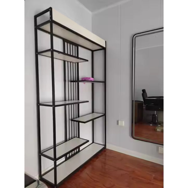 Source Factory Display Rack Single and Double Sided Heavy Duty Wooden Metal Shelf Exhibition