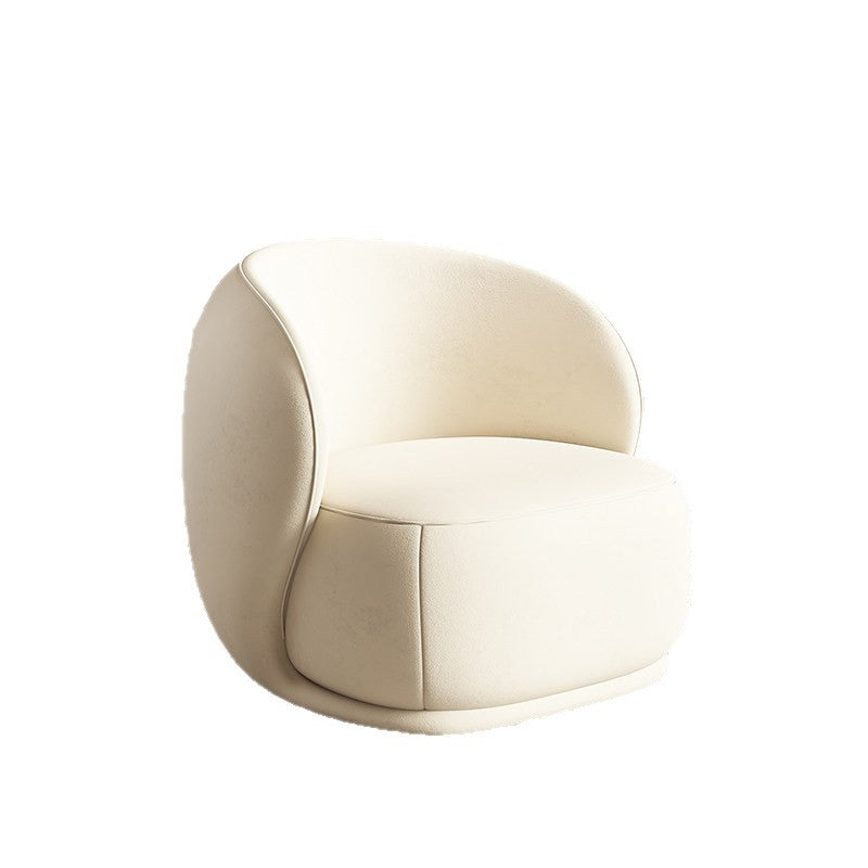 Minimalist cream style living room single sofa chair designer bedroom sofa chair japanese lazy casual sofa