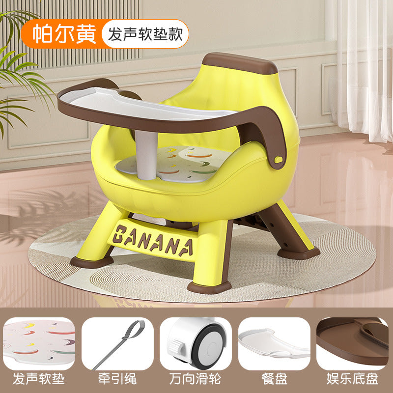 Baby dining chair kids stool baby chair for home small bench backrest seat low chair dining table chair
