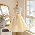 Girls' luxury satin dress - minimalist sleeveless pleated skirt, princess style - hot new arrival for cross-border e-commerce