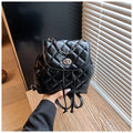Designer argyle chain backpack - 2026 spring new arrival bucket bag - premium quality fashion commuter bag for women