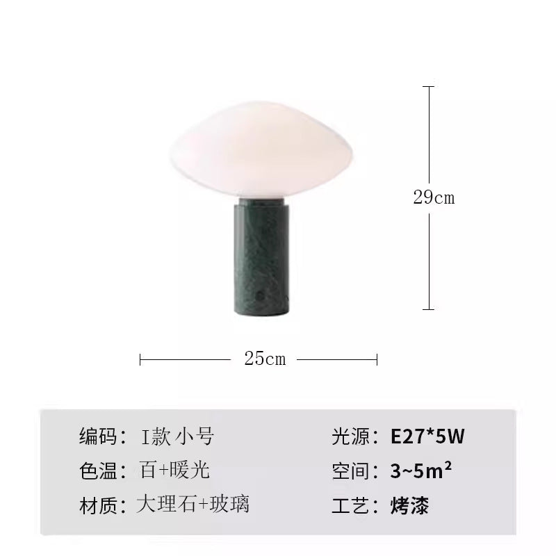 Modern minimalist glass table lamp - bedroom bedside lamp - designer high-end nordic style - living room, study, decorative home & hotel lighting