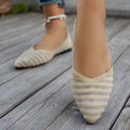 export knitted plus-size women's shoes:  spring/autumn new collection - comfortable, breathable, stylish, versatile casual flats